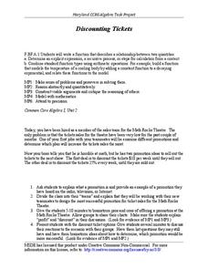 Discounting Tickets Activity Discounting Tickets Activity