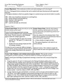 Constant Rate Exploration Lesson Plan Constant Rate Exploration Lesson Plan
