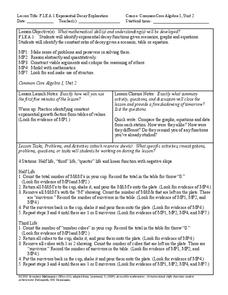 Exponential Decay Exploration Lesson Plan Exponential Decay Exploration Lesson Plan