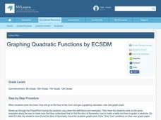Graphing Quadratic Functions Lesson Plan Graphing Quadratic Functions Lesson Plan