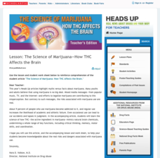 The Science of Marijuana—How THC Affects the Brain Lesson Plan The Science of Marijuana—How THC Affects the Brain Lesson Plan