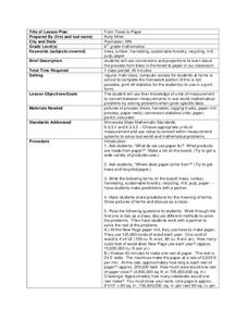 From Trees to Paper Lesson Plan From Trees to Paper Lesson Plan