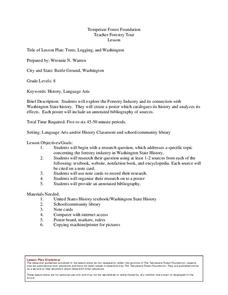 Trees, Logging, and Washington Lesson Plan Trees, Logging, and Washington Lesson Plan