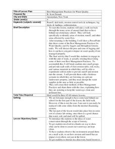 Best Management Practices for Water Quality Lesson Plan Best Management Practices for Water Quality Lesson Plan