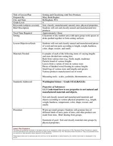 Sorting and Classifying with Tree Products Lesson Plan Sorting and Classifying with Tree Products Lesson Plan