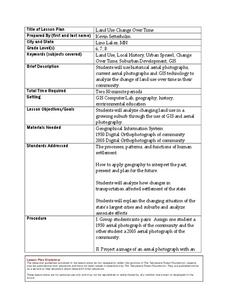 Land Use Change Over Time Lesson Plan Land Use Change Over Time Lesson Plan