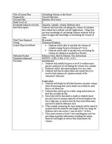 Calculating Volume in the Forest Lesson Plan Calculating Volume in the Forest Lesson Plan