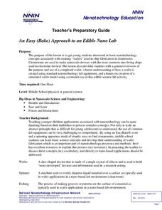 An Easy (Bake) Approach to an Edible NanoLab Lesson Plan An Easy (Bake) Approach to an Edible NanoLab Lesson Plan