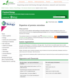 Digestion of Protein: Microbes Lesson Plan Digestion of Protein: Microbes Lesson Plan