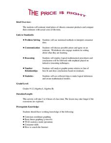 The Price Is Right Lesson Plan The Price Is Right Lesson Plan