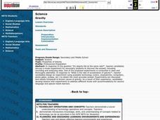 Gravity Lesson Plan Gravity Lesson Plan