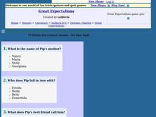 Great Expectations: Fun Trivia Quiz Worksheet Great Expectations: Fun Trivia Quiz Worksheet