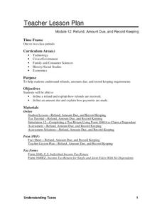 Module 10-Refund, Amount Due, and Record Keeping Lesson Plan Module 10-Refund, Amount Due, and Record Keeping Lesson Plan