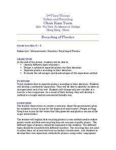 Recycling of Plastics Lesson Plan Recycling of Plastics Lesson Plan