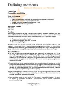Personal Decision Making Lesson Plan Personal Decision Making Lesson Plan