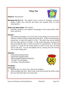 Telling Time Lesson Plan Telling Time Lesson Plan