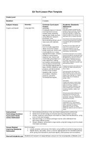 Ed Tech Lesson Plan Ed Tech Lesson Plan