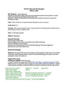 World Cities and the Olympics Lesson Plan World Cities and the Olympics Lesson Plan