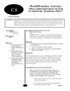 Greenhouse Effect and Temperature Lesson Plan Greenhouse Effect and Temperature Lesson Plan