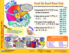 Crack the Secret Code-- Health Activity Lesson Plan Crack the Secret Code-- Health Activity Lesson Plan