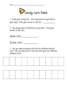 Candy Corn Math Worksheet Candy Corn Math Worksheet