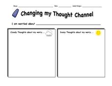 Changing My Thought Channel Worksheet Changing My Thought Channel Worksheet