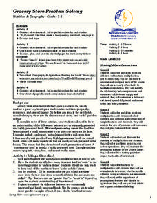 Grocery Store Problem Solving Lesson Plan Grocery Store Problem Solving Lesson Plan