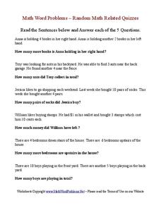 Addition word problems Worksheet Addition word problems Worksheet