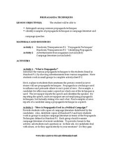 Propaganda Techniques Lesson Plan Propaganda Techniques Lesson Plan