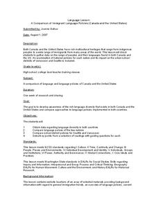 A Comparison of Immigrant Language Policies (Canada and the United States) Lesson Plan A Comparison of Immigrant Language Policies (Canada and the United States) Lesson Plan