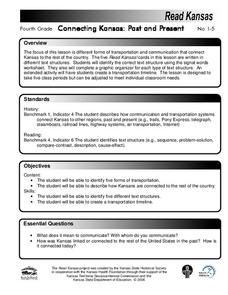 Connecting Kansas: Past and Present Lesson Plan Connecting Kansas: Past and Present Lesson Plan