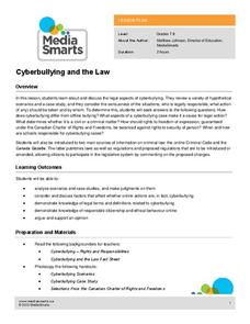 Cyberbullying and the Law Lesson Plan Cyberbullying and the Law Lesson Plan