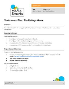 Violence on Film: The Ratings Game Lesson Plan Violence on Film: The Ratings Game Lesson Plan