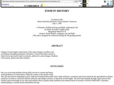 Food in History Lesson Plan Food in History Lesson Plan