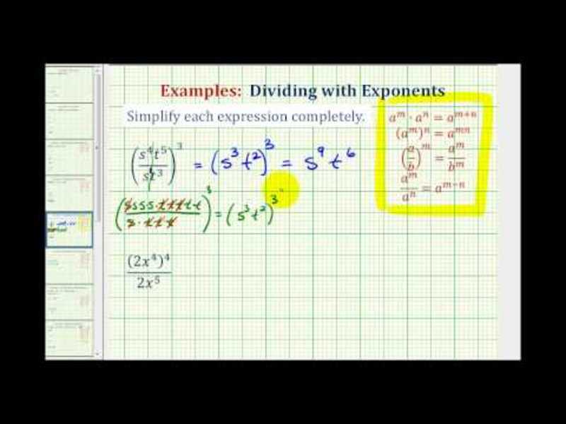Simplify Exponential Expressions - Positive Exponents Only (Example 2) Video Simplify Exponential Expressions - Positive Exponents Only (Example 2) Video