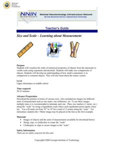 Size and Scale – Learning about Measurement Activity Size and Scale – Learning about Measurement Activity