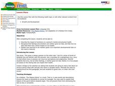 Growth and Development Lesson Plan Growth and Development Lesson Plan