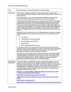Gridiron Rescue: One Health Football Technology Project Lesson Plan Gridiron Rescue: One Health Football Technology Project Lesson Plan
