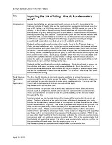 Impacting the Risk of Falling: How Do Accelerometers Work? Lesson Plan Impacting the Risk of Falling: How Do Accelerometers Work? Lesson Plan