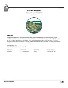 Filling Our Land with Landfills: Solid Waste Disposal Lesson Plan Filling Our Land with Landfills: Solid Waste Disposal Lesson Plan