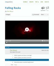 Falling Rocks Activity Falling Rocks Activity