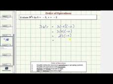 Evaluate an Expression in the Form 3x^2y (Example) Video Evaluate an Expression in the Form 3x^2y (Example) Video
