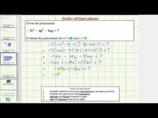 Evaluate an Expression in the Form -7x^2-4y^2-8xy+7 (Example) Instructional Video Evaluate an Expression in the Form -7x^2-4y^2-8xy+7 (Example) Instructional Video