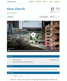 Slow Church Activity Slow Church Activity