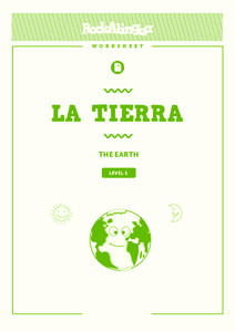 La Tierra (The Earth) Worksheet La Tierra (The Earth) Worksheet