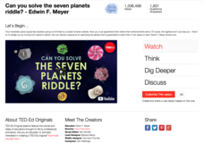 Can You Solve the Seven Planets Riddle? Instructional Video Can You Solve the Seven Planets Riddle? Instructional Video