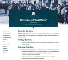 Stereotypes and “Single Stories” Lesson Plan Stereotypes and “Single Stories” Lesson Plan