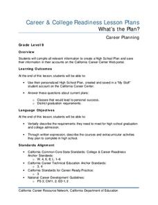 What’s the Plan? Lesson Plan What’s the Plan? Lesson Plan
