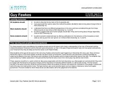Guy Fawkes Lesson Plan Guy Fawkes Lesson Plan