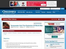 Gunpowder And The Explosion Of World War Lesson Plan Gunpowder And The Explosion Of World War Lesson Plan
